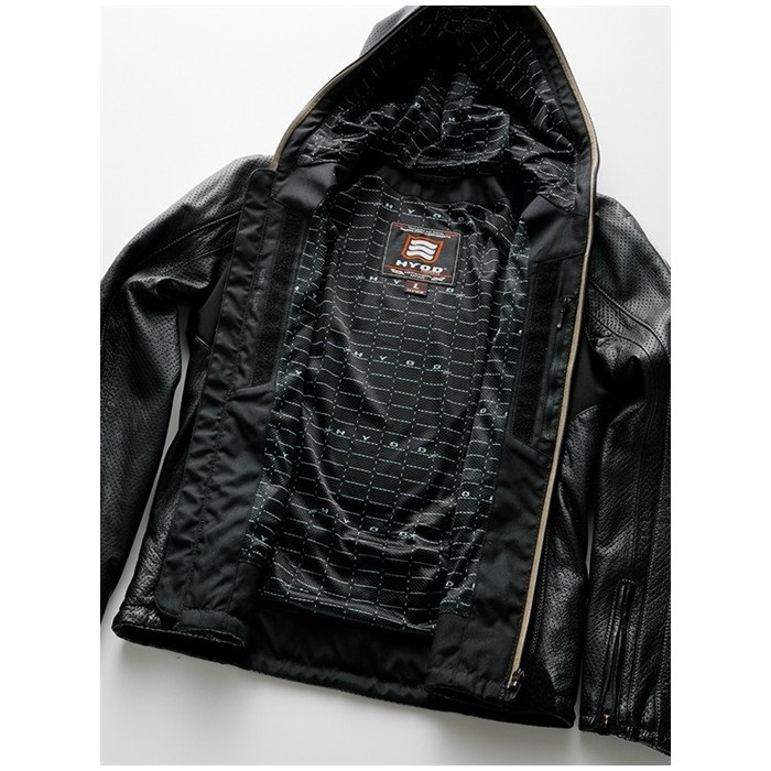 HSL307D CELTIS D3O ST-X Lite LEATHER JAC BLACK/WHITE｜レザー 