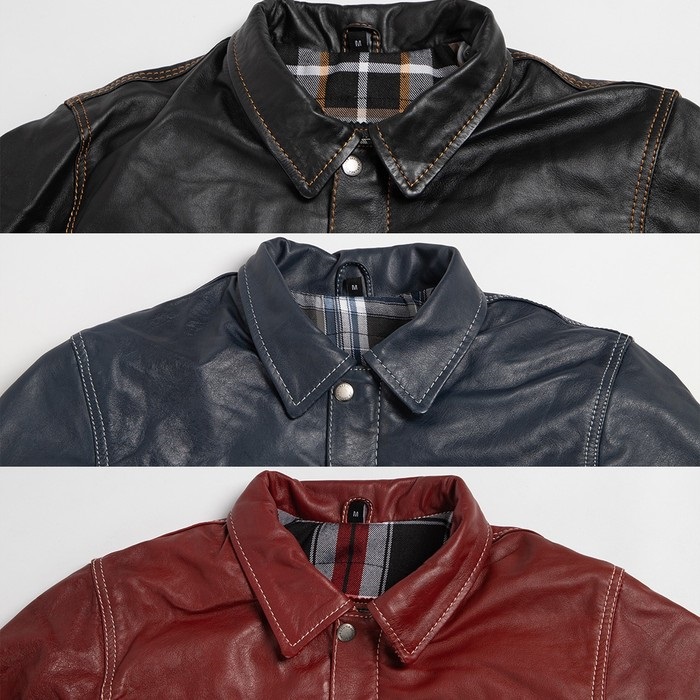 25SJ-1 レザージャケット ネイビー｜レザージャケット｜の通販なら