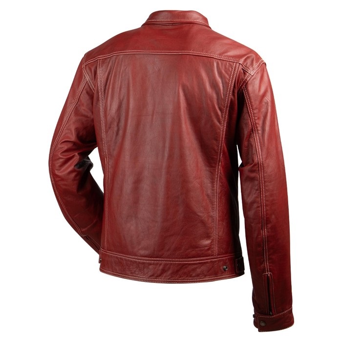 ブリオーニ　朱赤 レザー ジャケット　XL 25SJ-1 レザージャケット レッド｜レザージャケット｜の通販なら