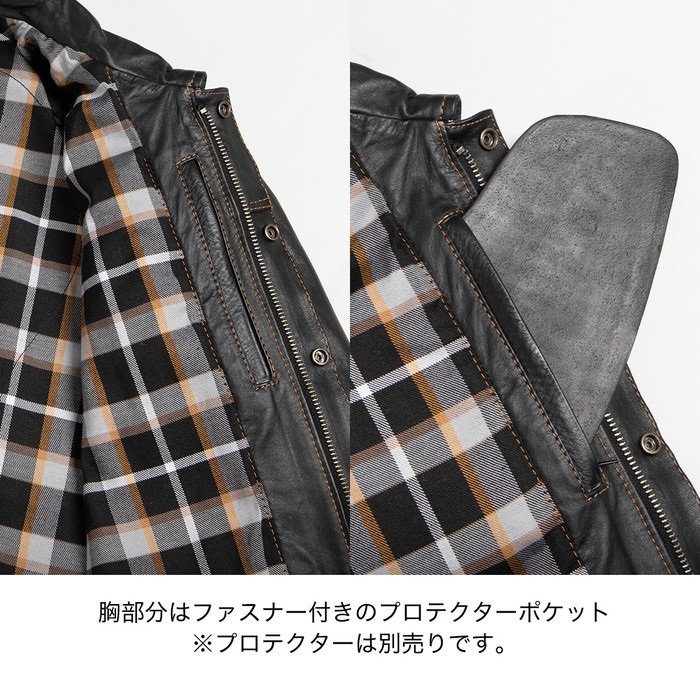 25SJ-1 レザージャケット レッド｜レザージャケット｜の通販なら