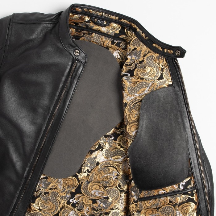 21SJ-14K 金襴レザージャケット（輝龍）｜レザージャケット｜の通販