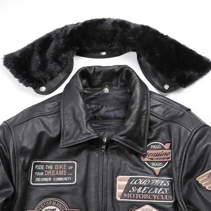 16WJ-10 ヴィンテージフライトジャケット ブラック｜レザージャケット