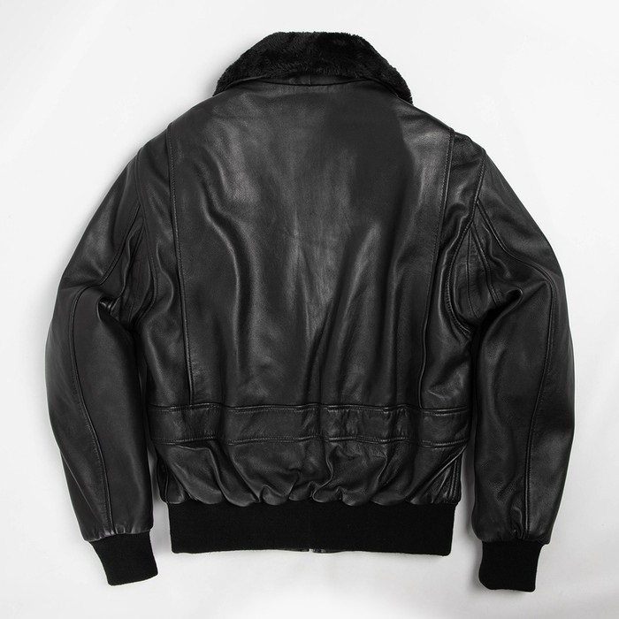 25WJ-4 シープレザーフライトジャケット ブラック｜レザージャケット
