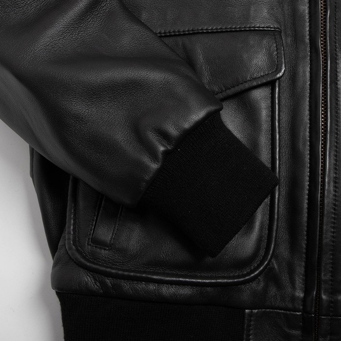 25WJ-4 シープレザーフライトジャケット ブラック｜レザージャケット
