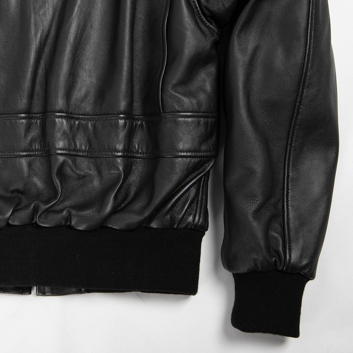 25WJ-4 シープレザーフライトジャケット ブラック｜レザージャケット