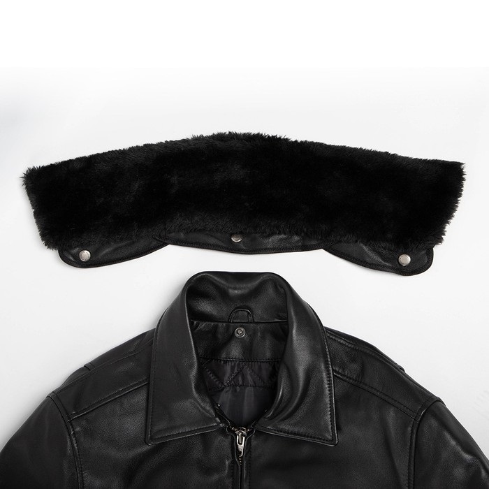 25WJ-4 シープレザーフライトジャケット ブラック｜レザージャケット