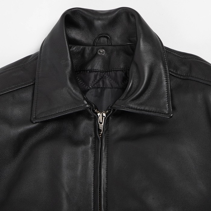 25WJ-4 シープレザーフライトジャケット ブラック｜レザージャケット