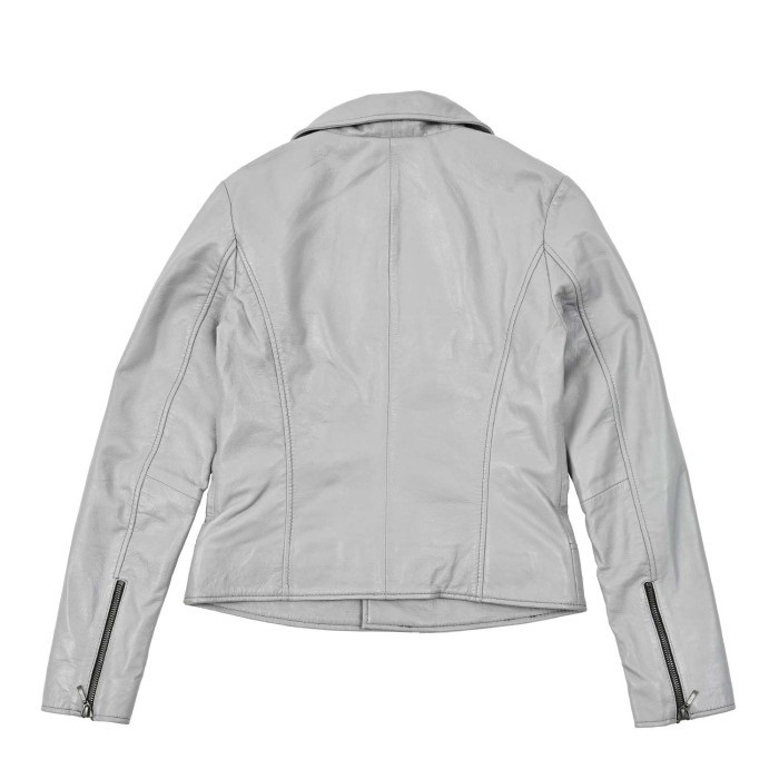 期間限定値下げ　45R スプリング　ジャケット　白　グレー SugarRidez】QUEEN JACKET GRAY SLJ104【レディース】｜レザー
