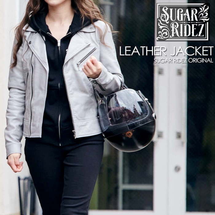 SugarRidez】QUEEN JACKET GRAY SLJ104【レディース】｜レザー