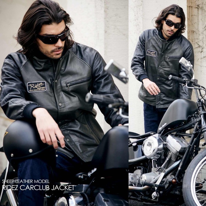 CARCLUB JACKET OLIVE RLJ223｜レザージャケット｜の通販なら