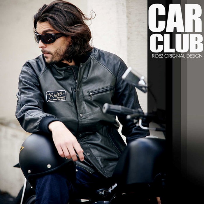 CARCLUB JACKET OLIVE RLJ223｜レザージャケット｜の通販なら