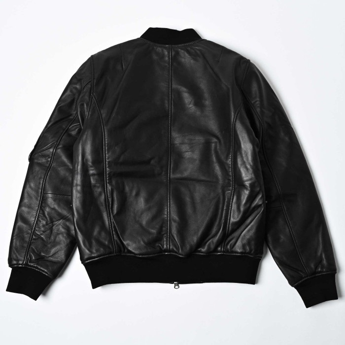 MOTO MA-1 JACKET BLACK RLWJ009｜レザージャケット｜の通販なら