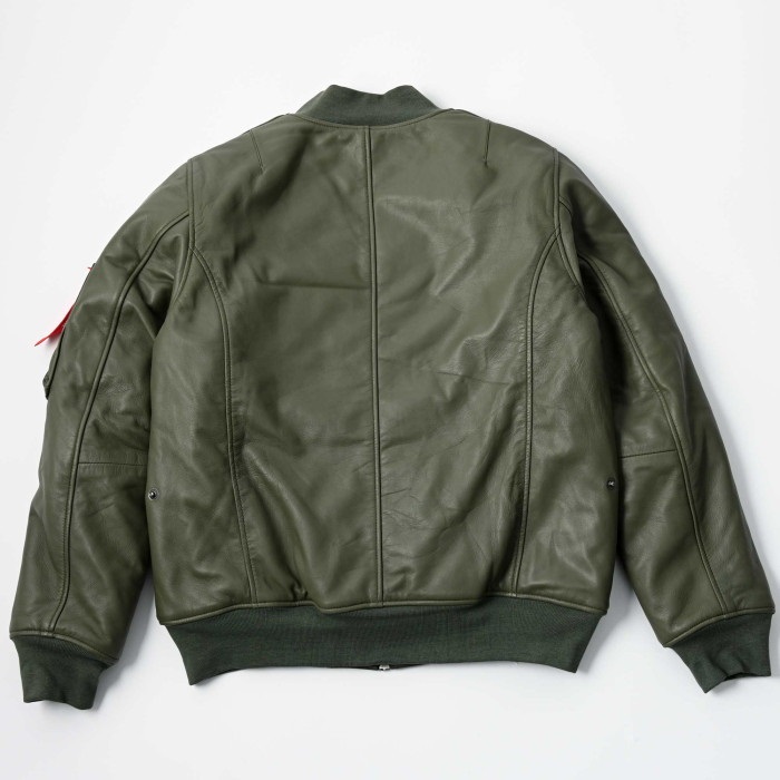 MOTO MA-1 JKT SAGE GREEN RLWJ009｜レザージャケット｜の通販