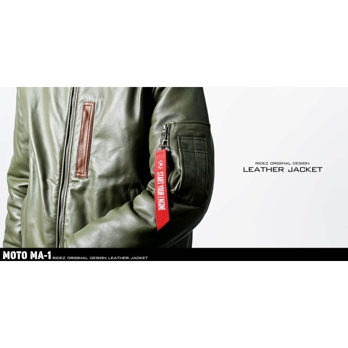 MOTO MA-1 JKT SAGE GREEN RLWJ009｜レザージャケット｜の通販