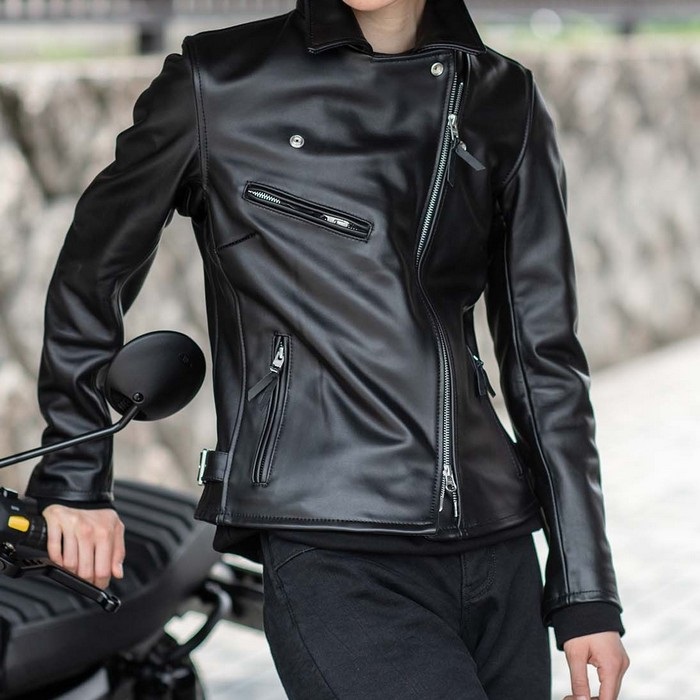 90s Sabotage ボンバージャケット ライダース ダブルジップ Tech レディース 1659 BOREAS レザーダブルライダースジャケット ブラック