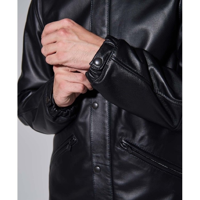 1660 LEATHER COACH JACKET レザーコーチジャケット ブラック｜レザー