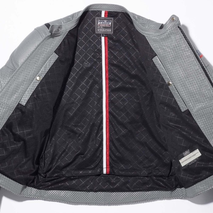 1665 BRAWLER-2 PL パンチングレザーダブルライダースジャケット