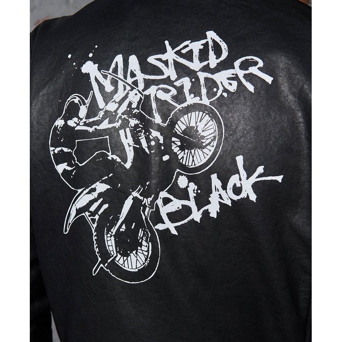 数量限定生産アイテム】1667 MASKED-R BLACK JKT ライダースジャケット