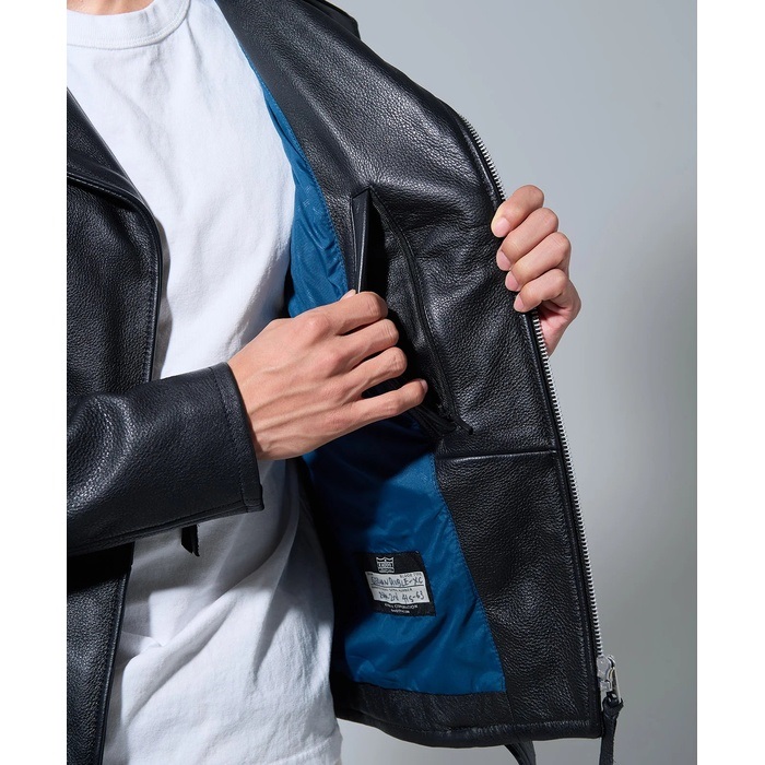 ATTACHMENT ハイネックレザージャケット 67-JD2506-10 GB0425/JKT01 : High Neck Leather Jacket / ハイネックレザー