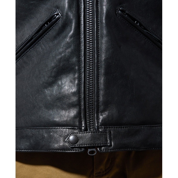 美品ブラックレザーVネックジャケット　36 ITEMS｜ブラックマーケット｜名古屋の革ジャン取扱専門店｜Lewis