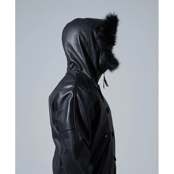 blackupレザージャケット ブラック BLACKUP】[MADE] Killut Fur Leather Jumper (BLACKUP/レザー
