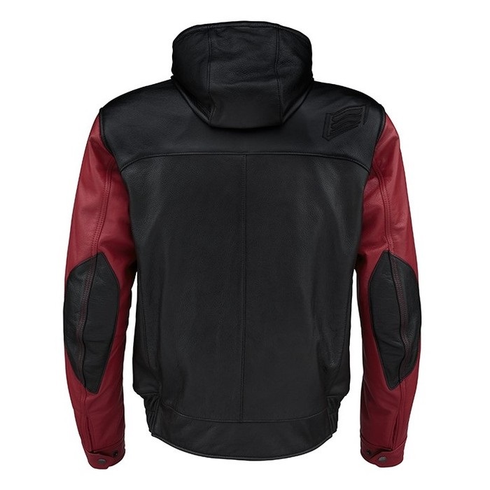 HSL525D ST-X LEATHER〔BARREL D3O〕 RED/BLACK｜レザージャケット｜の
