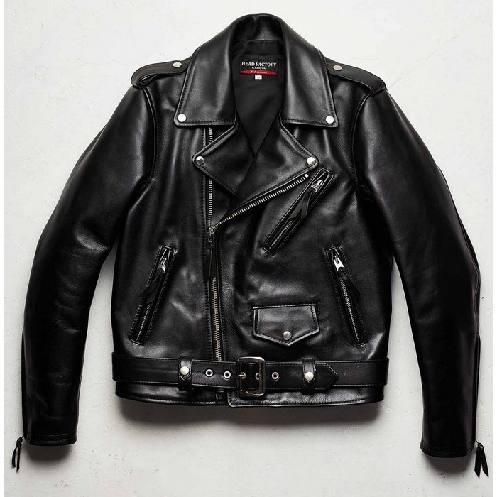 NANKAI ブラック ダブルライダースジャケット レザーウェア | 《公式》南海部品の通販サイト｜NANKAI BRAND SHOP