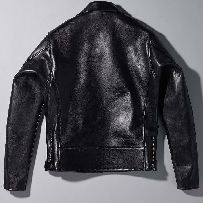 0801 BONNY-0 レザーダブルライダースジャケット ブラック｜レザー