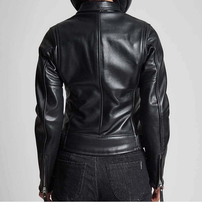 Leather Shop ブラック ダブルライダースジャケット レディース 1159 KL-W4 レザーダブルライダースジャケット ブラック
