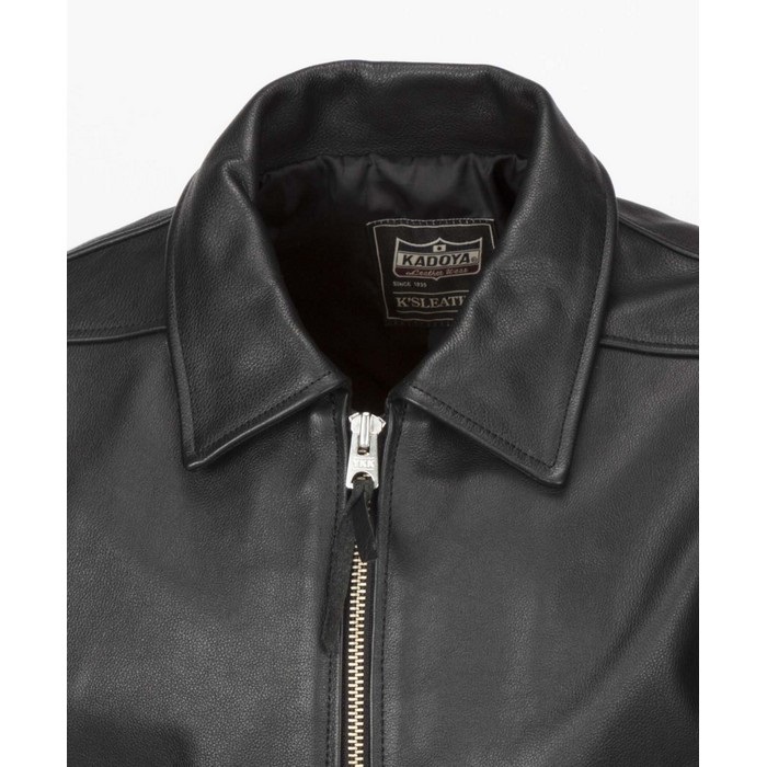 1195 STREAM LINER レザーシングルライダースジャケット ブラック