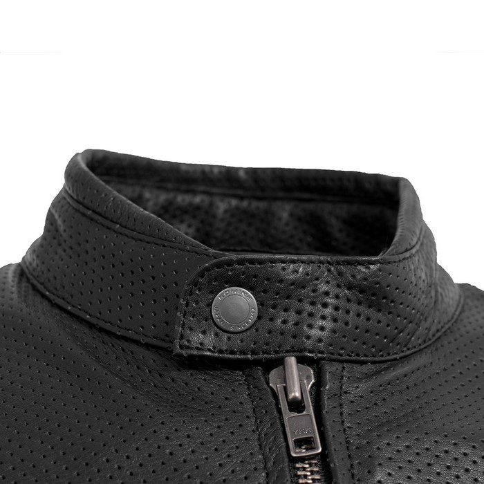 LJ-5383 ベンティッドシングルライダースレザージャケット 【Black