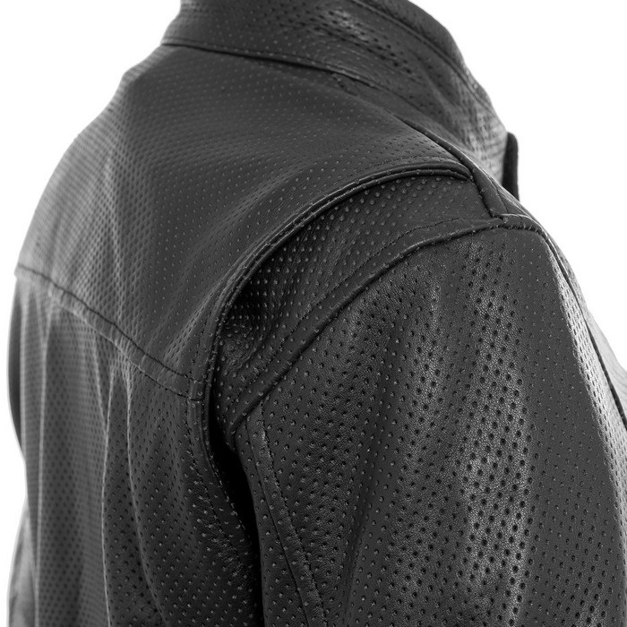 LJ-5383 ベンティッドシングルライダースレザージャケット 【Black