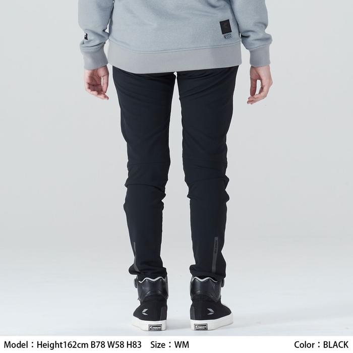 RSY271 クイックドライ ストレートパンツ BLACK｜メッシュパンツ｜の 