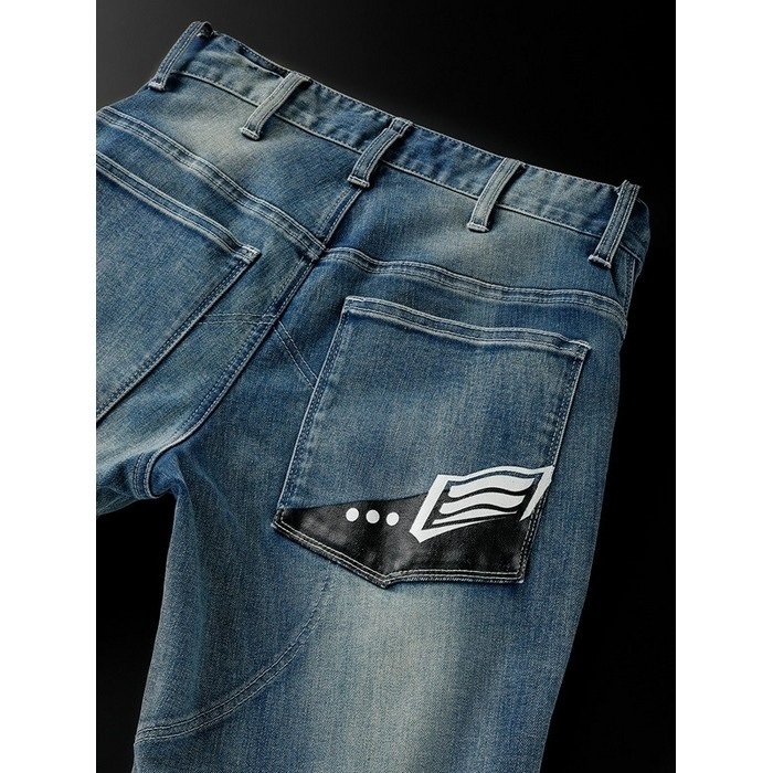 HYD804 HYOD COVEC BIKERS ZIP VENT BLACK(one-wash)｜メッシュ