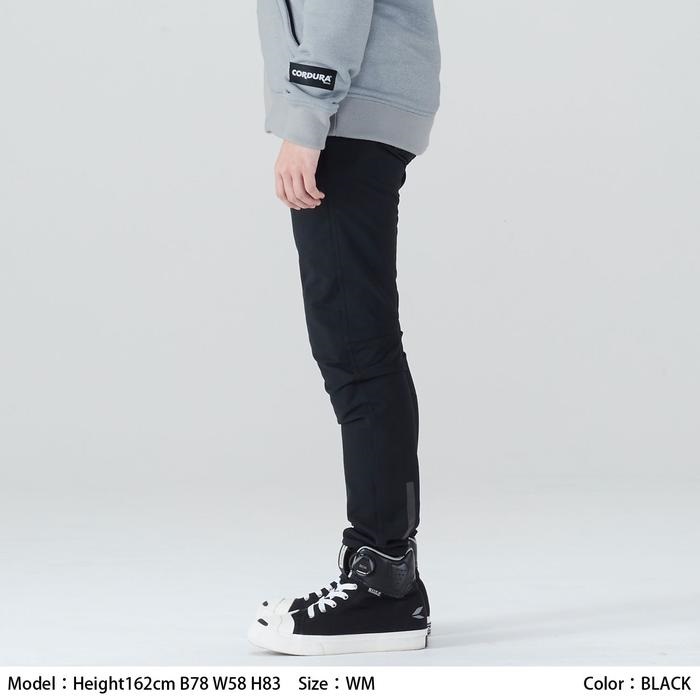 RSY271 クイックドライ ストレートパンツ BLACK｜メッシュパンツ｜の