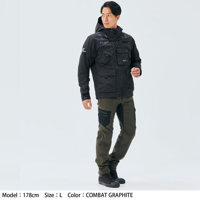またん RSY555 ウインドストップ ソフトシェル パンツ COMBAT GRAPHITE