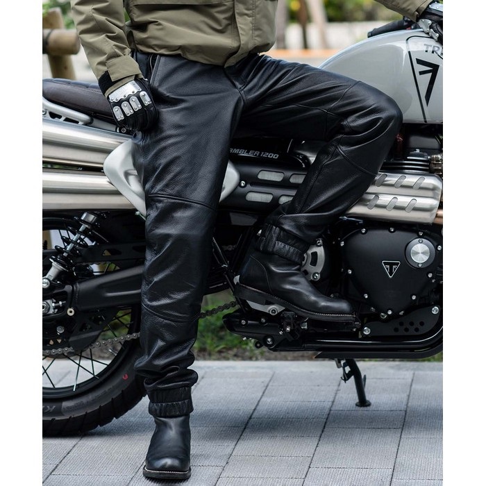 2280 LEATHER JOGGER レザージョガーパンツ ブラック｜レザーパンツ