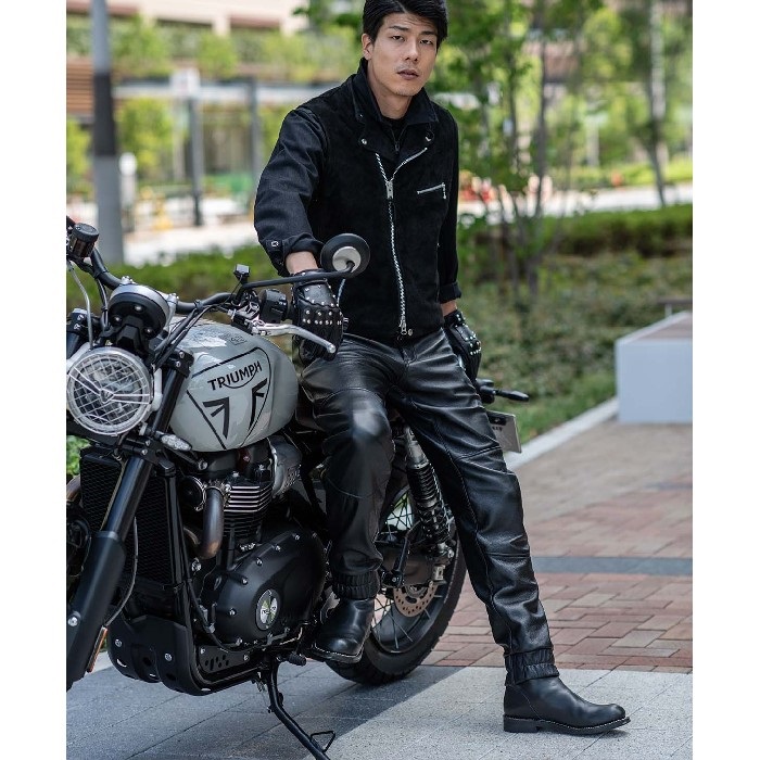 2280 LEATHER JOGGER レザージョガーパンツ ブラック｜レザーパンツ