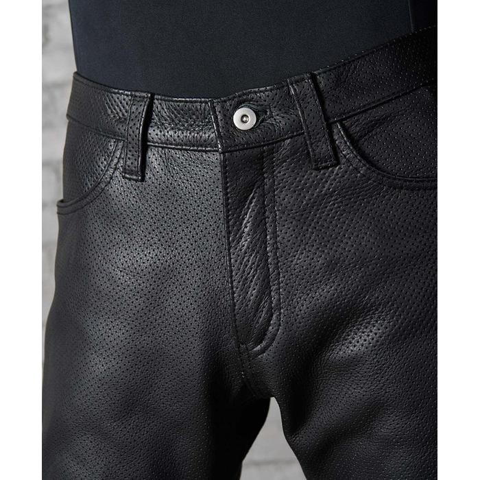 2282 PL PANTS-5P レザーパンツ ブラック｜レザーパンツ・レザー