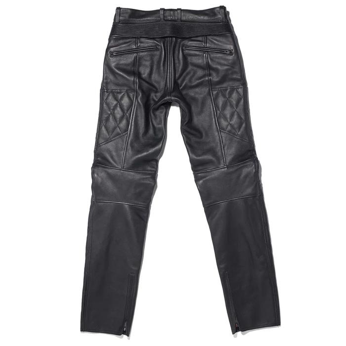 2284 BRAWLER PANTS-STEALTH レザーパンツ ブラック｜レザーパンツ