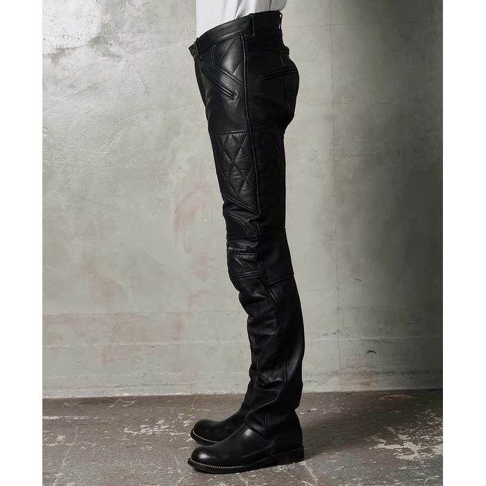 STARTEXCEEDEND レザーパンツ 革パンツ ストレート レザーパンツ｜カドヤ公式オンラインショップ