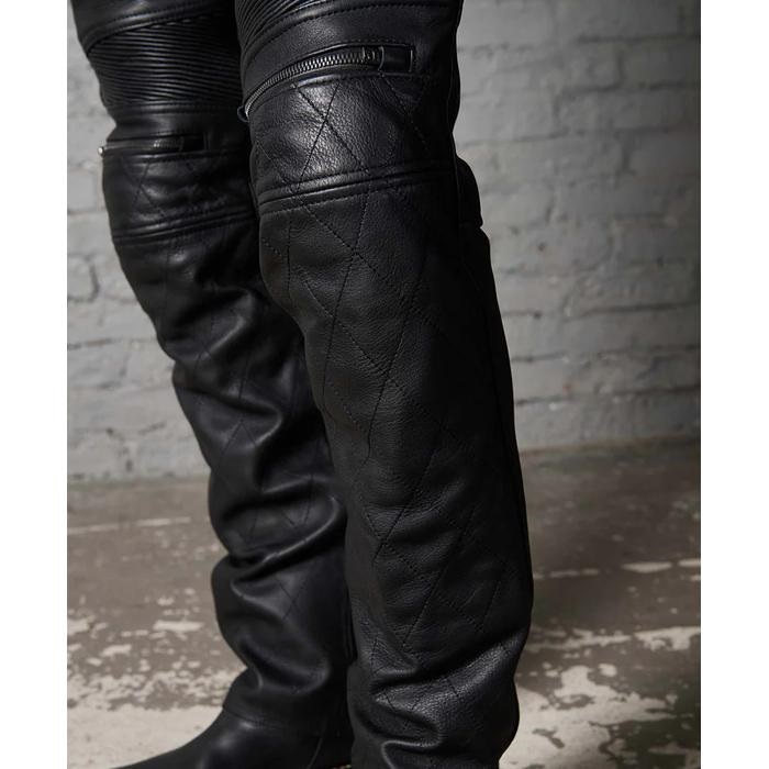STARTEXCEEDEND レザーパンツ 革パンツ ストレート レザーパンツ｜カドヤ公式オンラインショップ