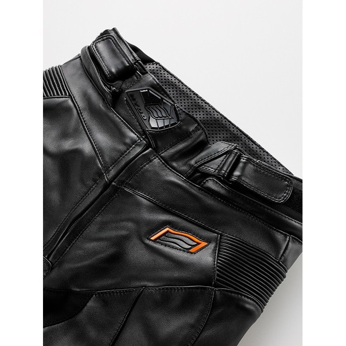 nanです。　HSP006 ST-X レザーパンツ　ブーツイン　Lsize HSP006DN ST-X D3O LEATHER PANTS(BOOTS-IN) BLACK/GREY｜レザーパンツ