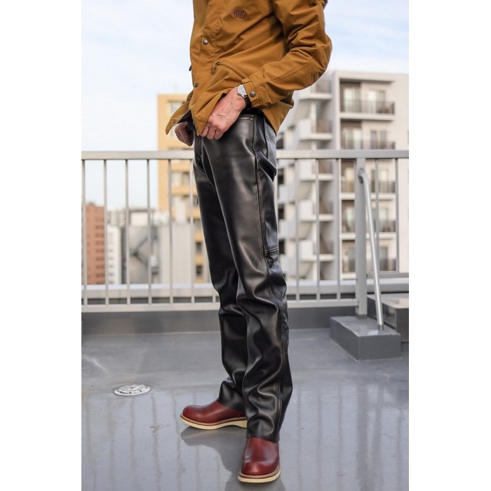 【美品】BATES ベイツ レザーパンツ XL 本革 BATES(ベイツ)レザーパンツ