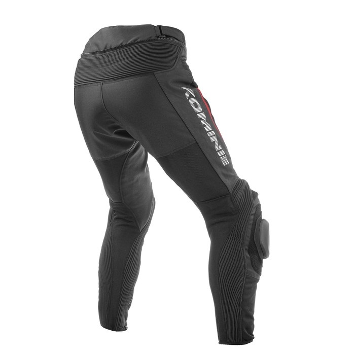 TAICHI ブラックレザーパフォーマンスパンツ PK-757 R-SPEC レザーメッシュパンツ 【Black】｜レザーパンツ