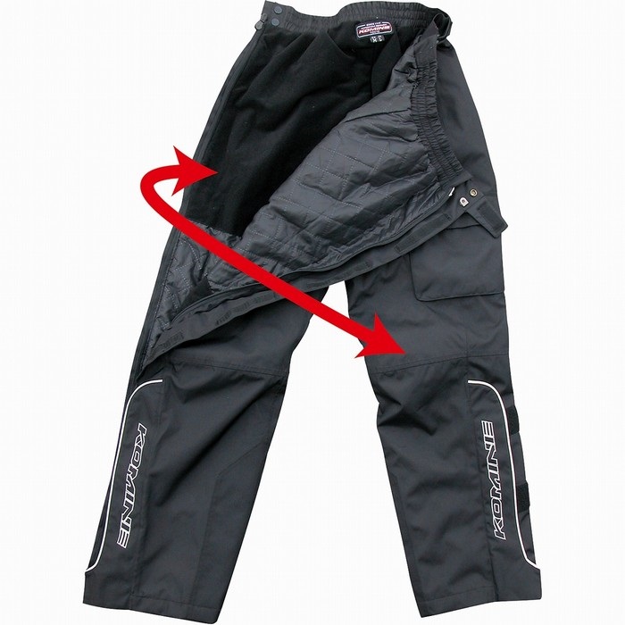 PK-908 ウインターオーバーパンツ II 【Black】｜オーバーパンツ