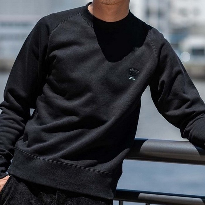 7904 KADOYA SWEAT スウェットトレーナー ブラック｜ベスト・シャツ・T