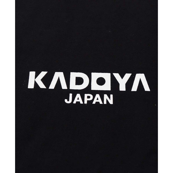 7858 LONG-T.KADOYAロゴ ロングTシャツ ブラック｜ベスト・シャツ・T