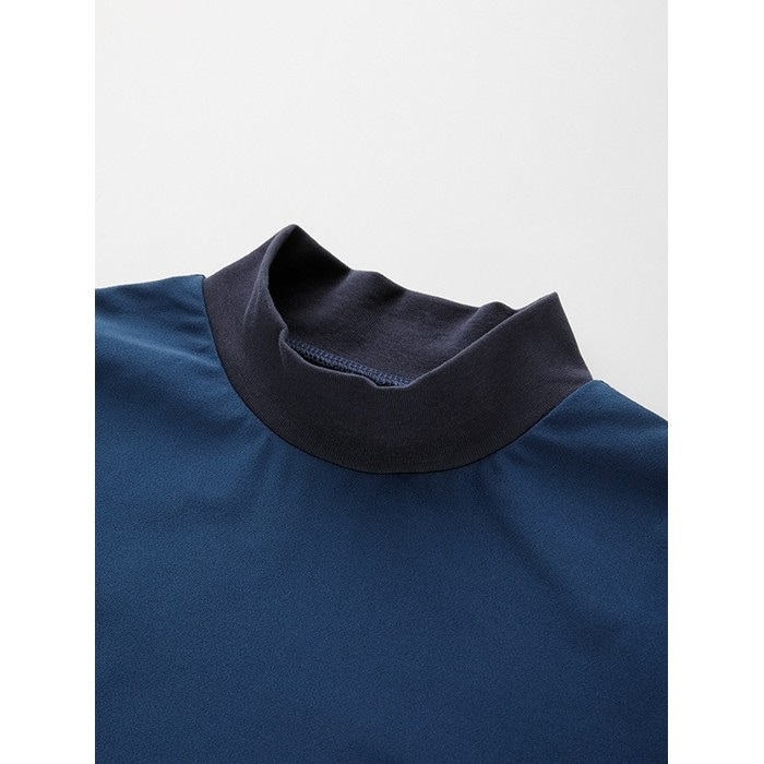 STU054 HYOD COMFORT SMOOTH MOCK NECK T-SHIRTS BLACK｜ベスト