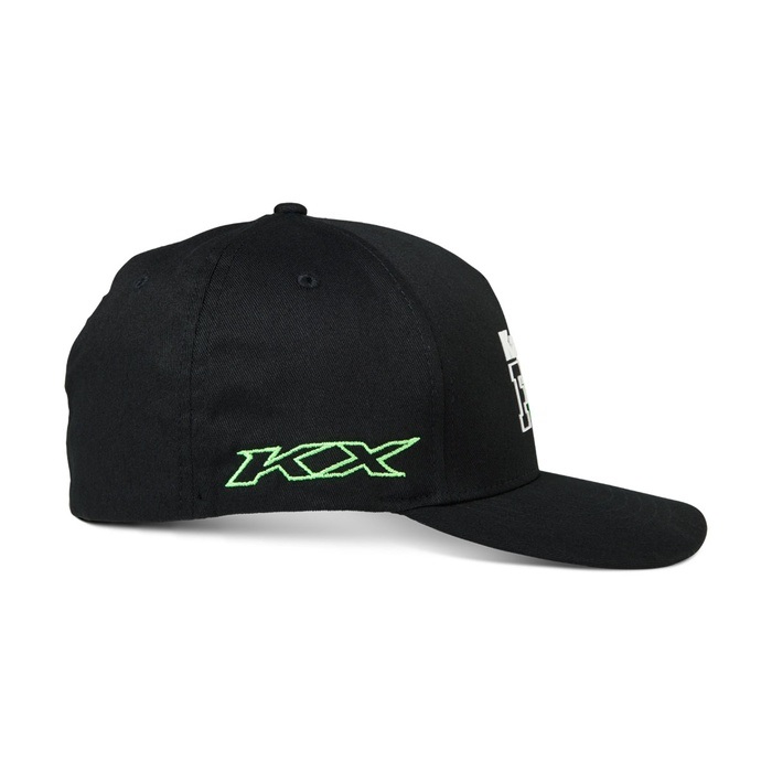 Kawasaki フレックスフィットハット ブラック S/M｜帽子